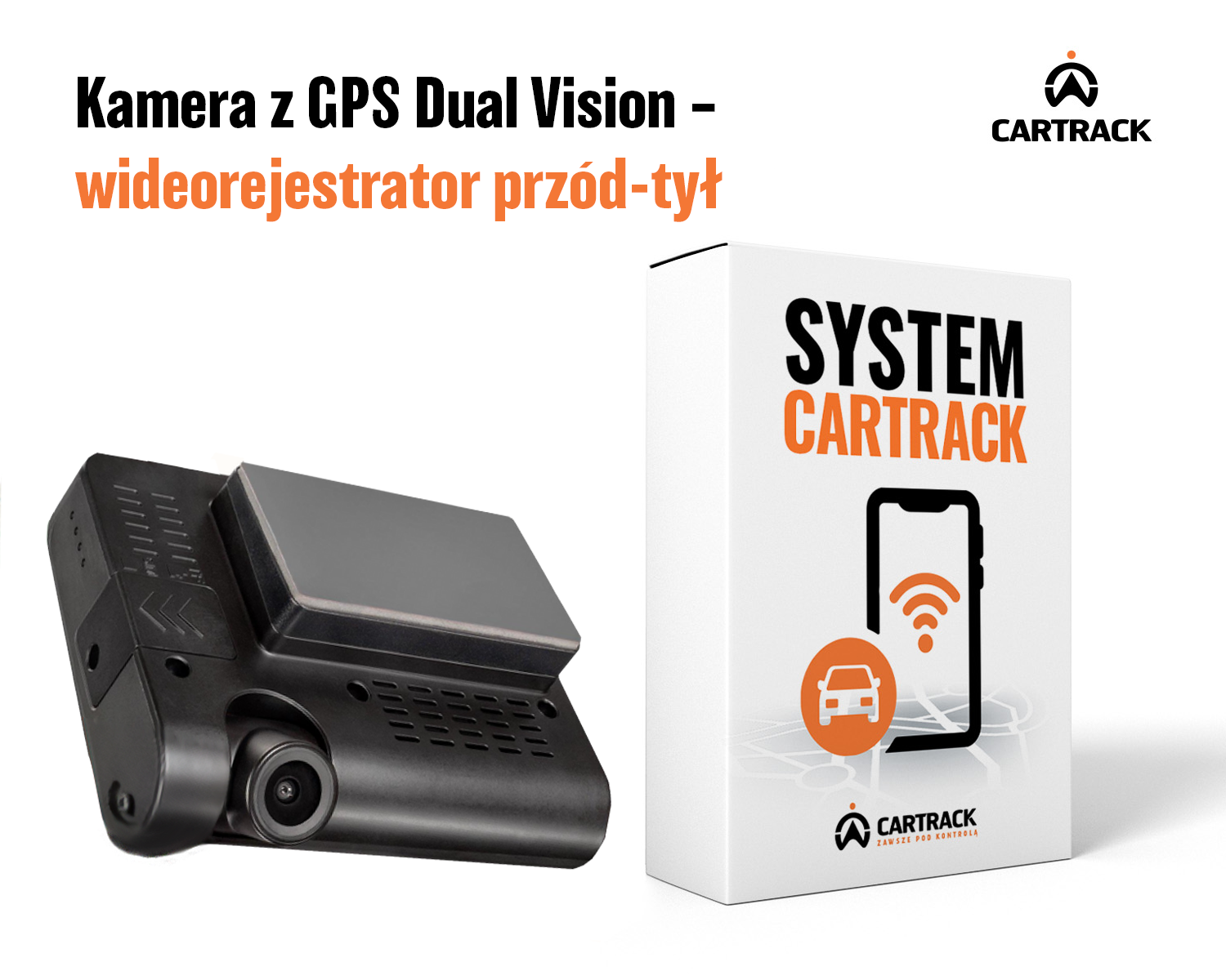 Kamera z systemem GPS przód i tył