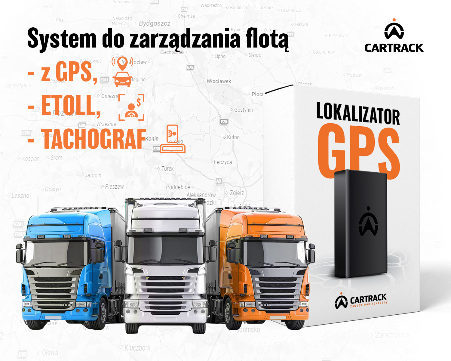 System do zarządzania flotą z GPS, ETOLL, TACHOGRAF, ROAMING