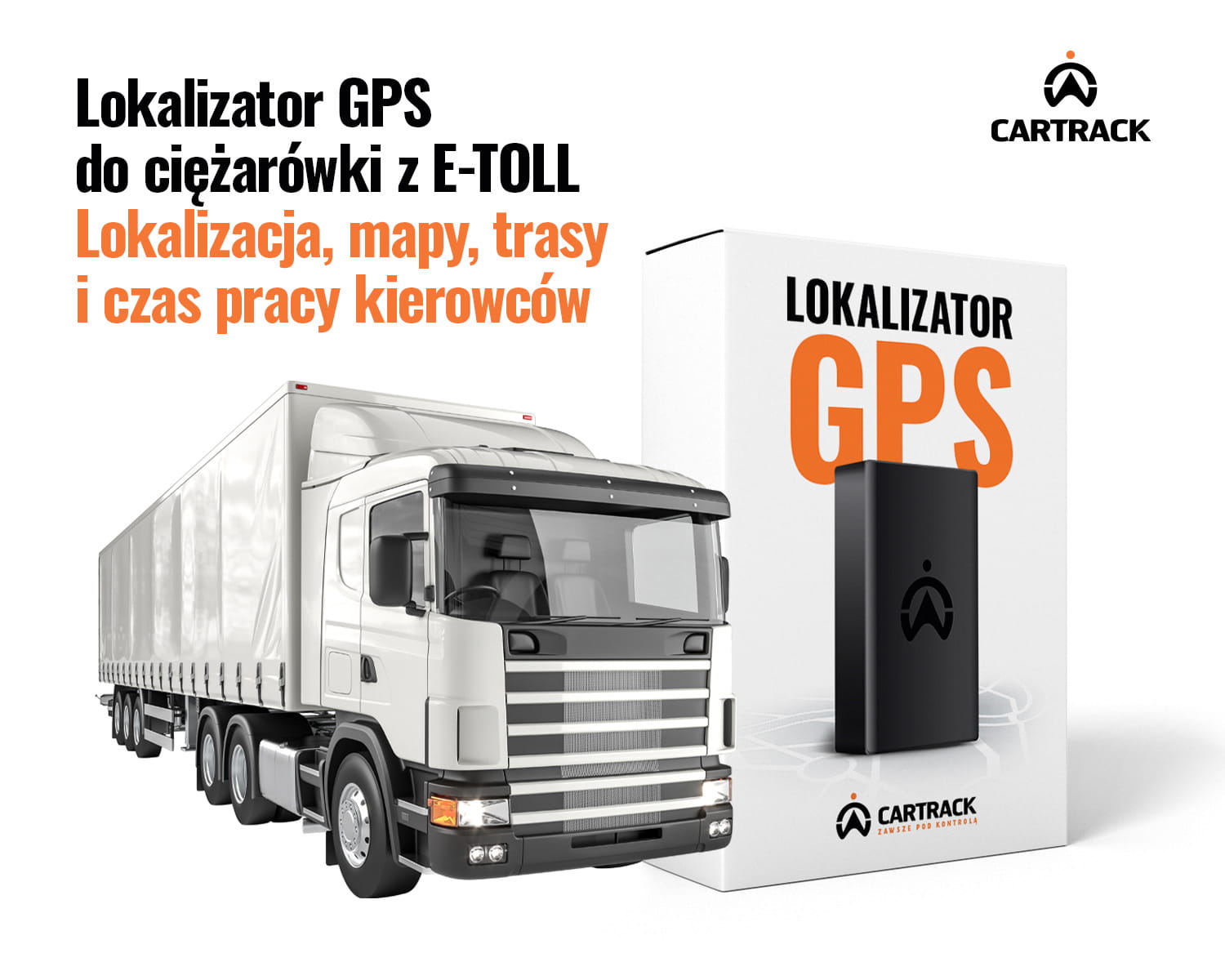 Lokalizator GPS do ciężarówki, e-toll, trasy, zdalny odczyt plików DDD