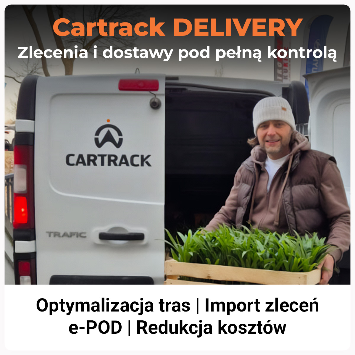 Zarządzanie dostawami i zleceniami z GPS cartrack