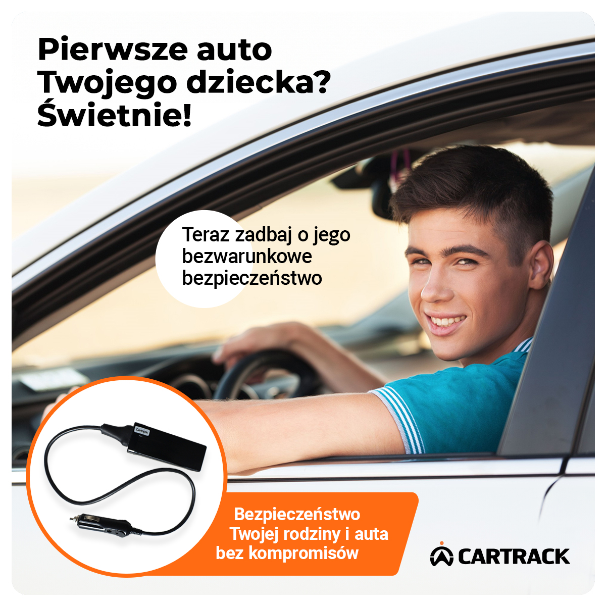 GPS do pierwszego auta, podłączany do zapalniczki. 